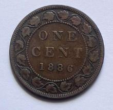1886 Canada Large Cent Fine