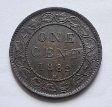 1882 Canada Large Cent AU