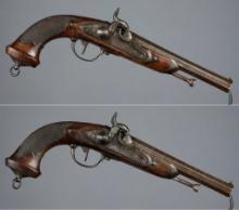 Pair of French Blanchard Percussion Dueling Pistols