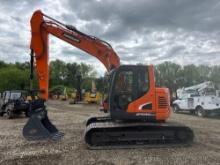 2019 DOOSAN DX140LCR-5 HYDRAULIC EXCAVATOR SN:20341 powered by diesel engine, equipped with Cab,