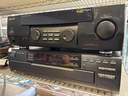 kenwood audio receiver and multi disc CD player