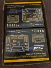 2 sets battery caddies 54 batteries included
