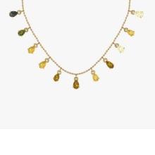 3.30 Ctw VS/SI1 Fancy NaturalYellow Brown Diamond 14K Yellow Gold Necklace