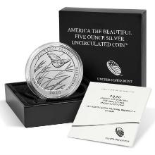 2020-P 5 oz Silver ATB Tallgrass Prairie National Preserve (w Box and COA)