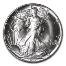 1987 1 oz Silver American Eagle BU