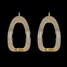 1.06 Ctw VS/SI1 Diamond 14 K Yellow Gold Earrings (ALL DIAMOND ARE LAB GROWN )