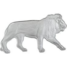 2021 Solomon Islands 1 oz African Lion Shaped Silver Coin