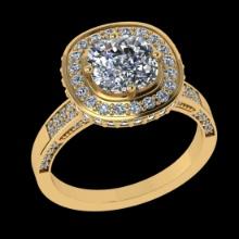 2.59 Ctw VS/SI1 Diamond 14 K Yellow Gold Engagement Ring (ALL DIAMOND ARE LAB GROWN )