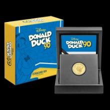 Disney Donald Duck 90th - Established 1934 1/4oz Gold Coin