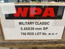 750 rnd case lot Russian 5.45 x 39 Military Classic