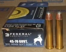 20 Rounds Federal 45-70 GOV'T