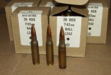 97  Rounds .308 L2A2 Ball Ammo