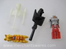 Four 1980s Toys including Transformers G1 Aerial Bots Silverbolt Gun Electronic Discharge Rifle and