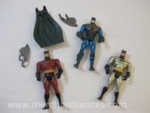 Three Batman Action Figures and Accessories, early 1990s, 4 oz