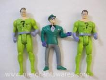Three Batman The Riddler Action Figures, 1980s-1990s, 3 oz