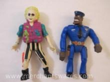 Two Action Figures including 1989 Police Academy Eugene Tackleberry and 1990 Beetlejuice, 5 oz