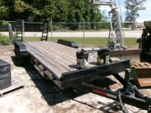 (8113) 7'X22' Clay's Equipment Trailer