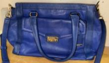 Cole Haan Blue Leather Designer Purse - Like New