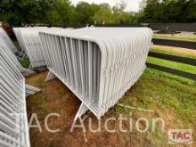New 40 Piece Galvanized Construction / Event Site Fence