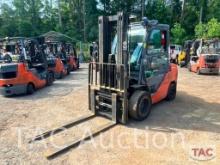 2019 Toyota 8FGU32 6,500lb Forklift Enclosed Cab