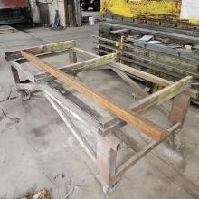 Rolling steel bench
