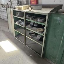 Welding cabinet with supplies