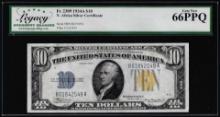 1934A $10 North Africa WWII Silver Certificate Note Fr.2309 Legacy Gem New 66PPQ