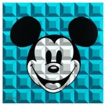 Tennessee Loveless "Aqua 8-Bit Mickey" Limited Edition Giclee on Canvas