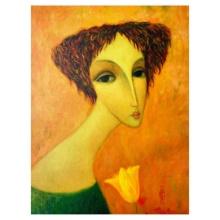 Smirnov (1953-2006) "Tamara" Limited Edition Mixed Media On Canvas
