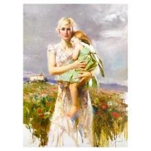 Pino (1939-2010) "Angel from Above" Limited Edition Giclee on Canvas