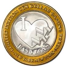 .999 Silver New York New York Hotel & Casino $10 Limited Edition Gaming Token