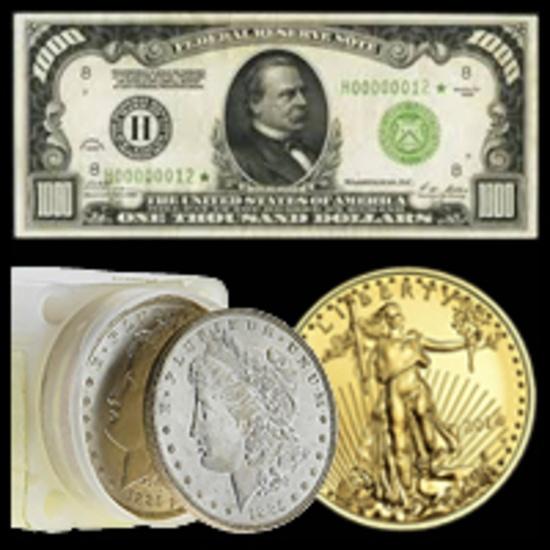 BK Auctions- U.S. Currency, Numismatics, Etc.