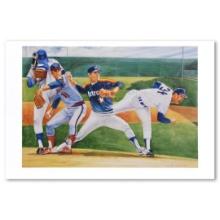 David Harrington "Nolan Ryan" Print Lithograph on Paper