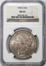 1904-O $1 Morgan Silver Dollar Coin NGC MS63