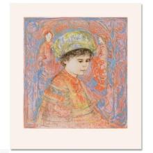 Edna Hibel (1917-2014) "Boy with Turban" Limited Edition Lithograph on Paper