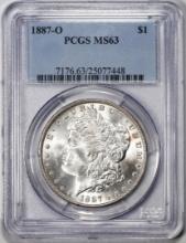 1887-O $1 Morgan Silver Dollar Coin PCGS MS63