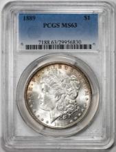 1889 $1 Morgan Silver Dollar Coin PCGS MS63