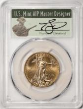 2021 Type 1 $25 American Gold Eagle Coin PCGS MS70 FDOI Cleveland Signature