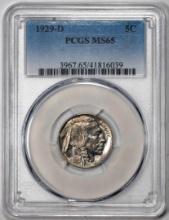 1929-D Buffalo Nickel Cent Coin PCGS MS65
