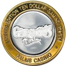 .999 Silver Palms Casino Las Vegas, NV $10 Casino Limited Edition Gaming Token