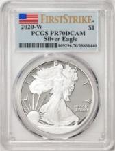 2020-W $1 Proof American Silver Eagle Coin PCGS PR70DCAM First Strike