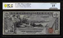 1896 $1 Educational Silver Certificate Note Fr.224 PCGS Choice Fine 15