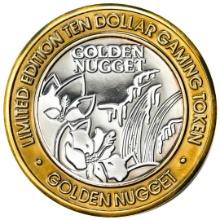 .999 Silver Golden Nugget Laughlin, Nevada $10 Limited Edition Casino Gaming Token