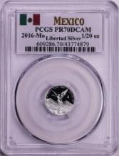 2016-Mo Mexico Proof 1/20 oz Silver Libertad Coin PCGS PR70DCAM