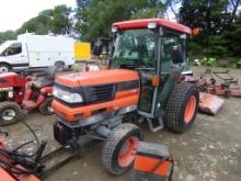 Kubota L3710 4WD Tractor, Full Cab, Heat and A/C, Hydro, 1,592 Hours, Turf