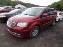 2012 Chrysler Town and Country Touring, Red, 132,063 Miles, VIN#2C4RC1BG5CR