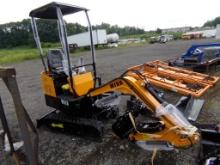 New Miva VA13 Open Cab Mini Excavator with Grader Blade and 16'' Bucket, Ca