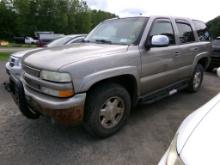 2002 Chevrolet Tahoe 271 4x4, Leather, Sunroof, Gray, 261,879 Miles, Vin# 1