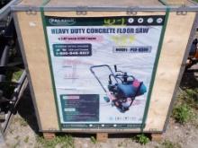 New Paladin Heavy Duty Concrete Floor Saw, 6.5 HP Loncin Engine, Model PLDQ
