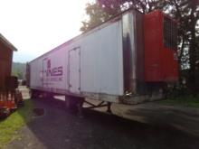 53' Storage Trailer Reefer Type Alum Floor, Swing-Out Doors, Missing Tires